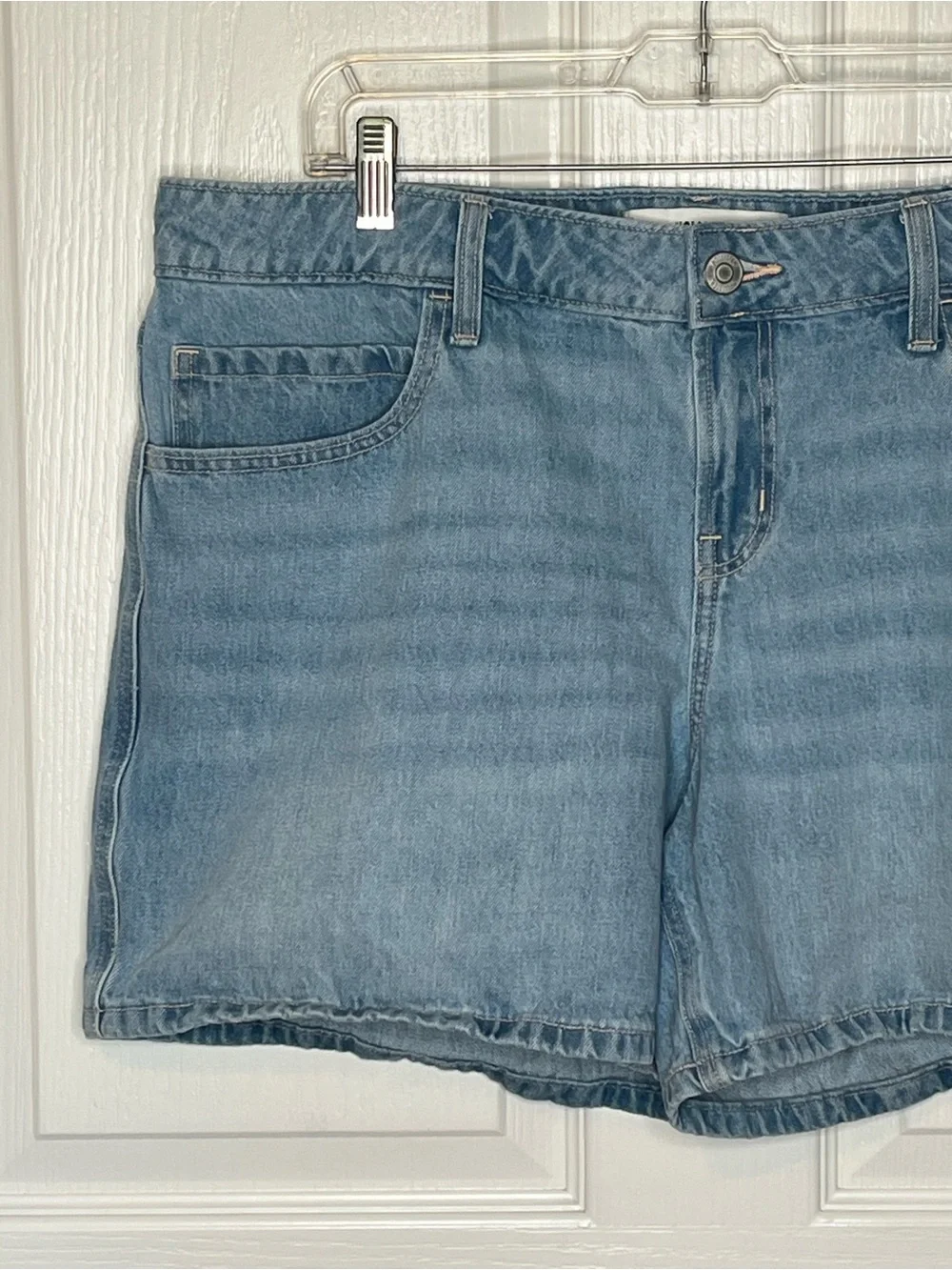 Hollister Low Rise Baggy Shorts Sz 14 / 32 Carpenter Loop Denim Jean Shorts